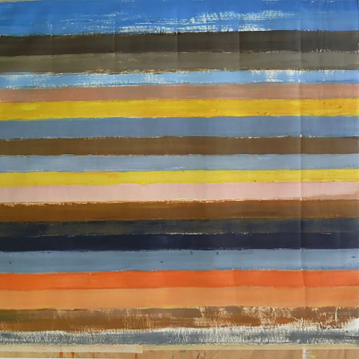 colored stripes, oil on paper, 80 x 100 cm, 2014